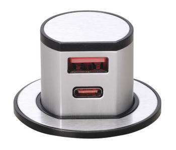 Powerdock Mini PUp Qck Dual USB BlkAlu 822.91.205