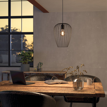 Eglo Newtown Plastic D275 1x40W E27 Black