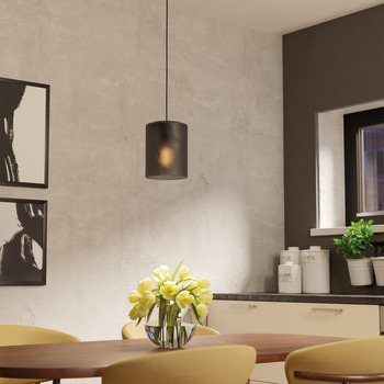Eglo Colomera Plastic D150 1x40W E27 Black/Grey