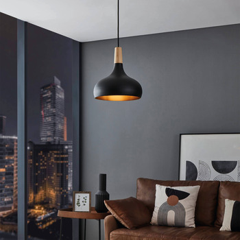 Eglo Sabinar Plastic D280 1x40W E27 Black
