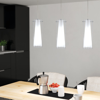 Eglo Pinto Plastic L725 3x40W E27 Black/Clr