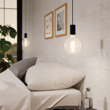 Eglo Pozueta 1 Plastic D125 1x40W E27 Black