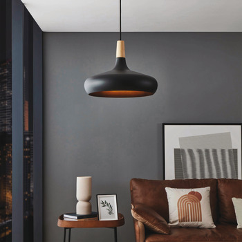 Eglo Sabinar Plastic D400 1x40W E27 Black
