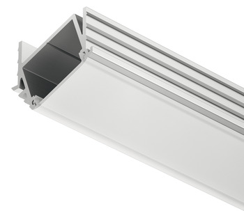 Loox5 2192 Profile Rectangle 2.5m Rec Plastic SlvOpl