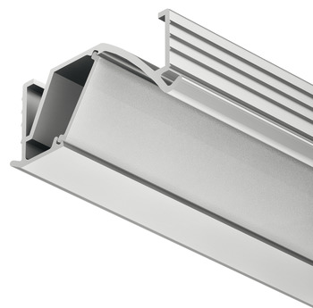 Loox5 1193 Profile Rectangle 2.5m Aluminium/Plastic SlvOpl
