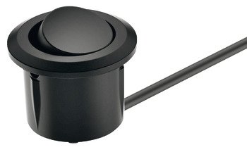 Loox LED D15mm Rocker Switch Plastic Black