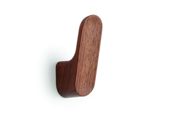 Luv Hat+Coat Hook 28x50x82mm Wood Walnut