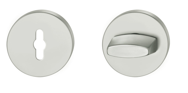 FSB ASL Escutcheons D55mm WC Anodised Silver