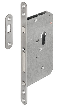 Mortice Cyl Sliding Dr Hookbolt Lock SSS