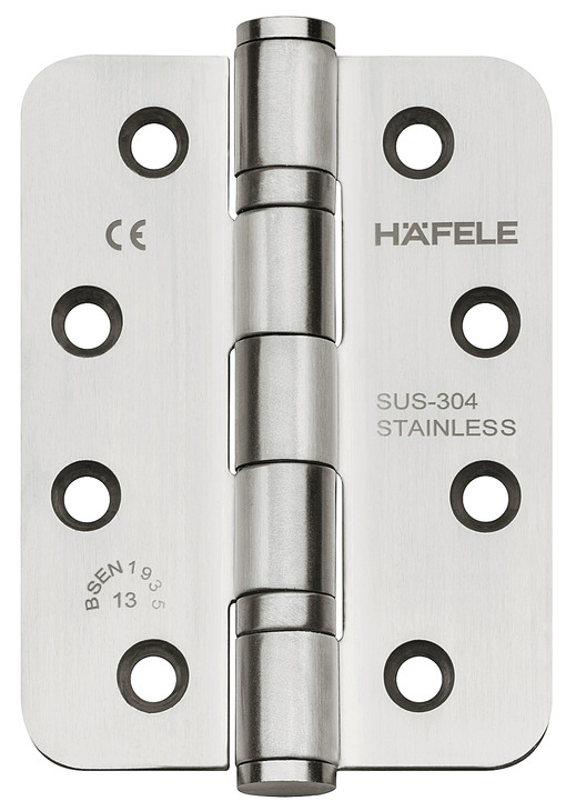 Hafele Butt Hinge Rnd 102x76mm 304 SSS