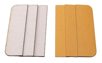 Intumescent Hinge 1mm Sqr/Rad SA Pads Pk