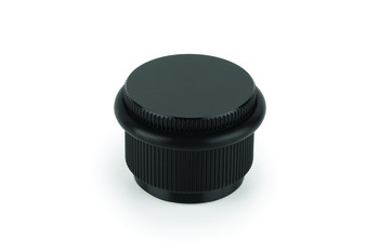 Arpa Door Stop Floor D45x30mm Aluminium B.Black