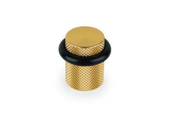Graf Door Stop Floor D27x28mm Aluminium Dk Brs