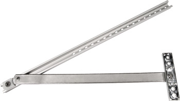 OH Door Holder+Stop 125D Stainless Steel/Aluminium Silver