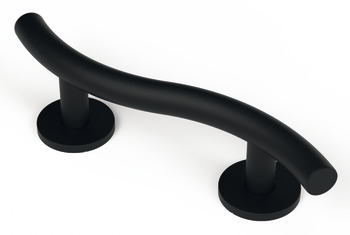 Nyma Style D32x480mm Grb Rail Crv Stainless Steel Black
