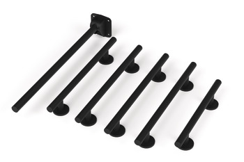 Nyma Style Doc M Rails Only Set Stainless Steel M.Black