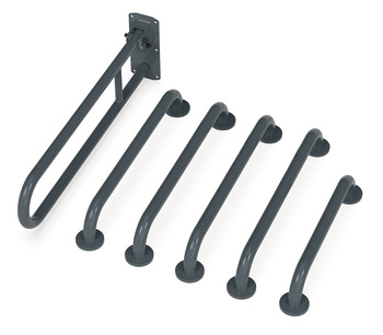 Nyma Care Doc M Rails Only Set Stainless Steel D.Grey