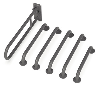 Nyma Care Doc M Rails Only Set Stainless Steel Grey