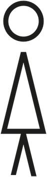 Graphic Sign 100mm-Female SA Acy Black 987.15.057