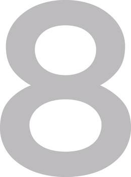 Numeral 8 100mm Con.Fix Gotham Med SSS