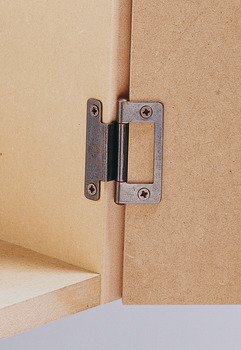 Cranked Flush Hinge 15-19mm 50mm Steel Bright Zinc Plated 351.95.940