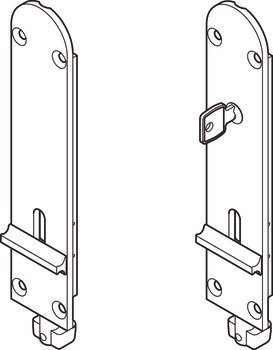 HafeleFld 100U DBolt 190 Btm wo Lock GSS 943.32.096