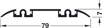 Aluflex 80 Btm Track Dbl Glue 2.0m SAA 403.58.920