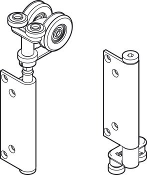 HafeleFld 100 End Hanger Set LH GSS 943.32.795