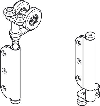 HafeleFld 100U End Hanger Std Set RH SSS 943.32.802