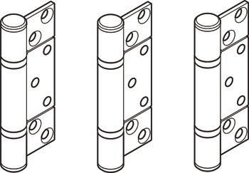 HafeleFld 100U Hinge Set Inward 316 SSS 943.32.077