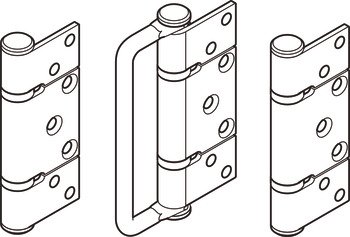 HafeleFld 100U Hinge Handle/Offset 316 SSS 943.32.099