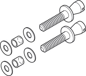 Glass Door Fixing Set B2B D22mm M8 909.00.921