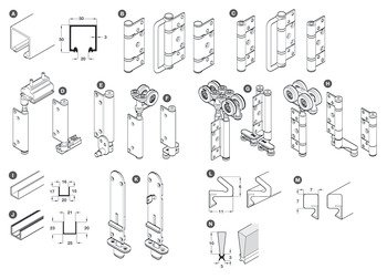 HafeleFld 100U OWO C.Set 4L Dr 316 SSS 943.32.977