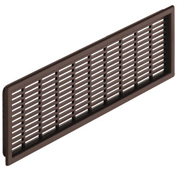 Ventilation Grille Rectangle 225x120mm Plastic Brown 571.55.558