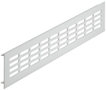 Ventilation Grille Rectangle 400x130mm Aluminium Silver Fire Rated 575.20.943