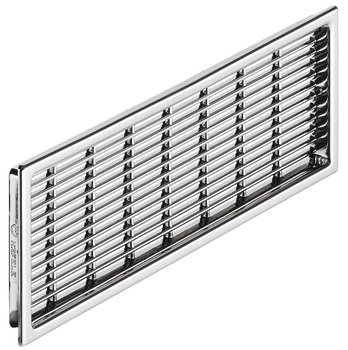 Ventilation Grille Rectangle 170x42mm Plastic Chrome 571.54.220