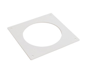 Manrose 100mm Flat Wall Plt Rnd Wht 565.30.881