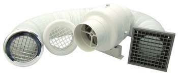 Manrose E.Fan Centrif IL Timer PC/Wht 828.01.741