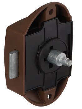 PushButton Lock BS25mm Plastic Brown 211.63.102