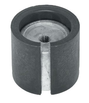 Cone D80mm w M10 Int Thr Plastic D.Grey/BZA 635.07.022