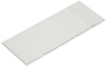 Felt Glide 50x100mm Self Adh White 650.06.749