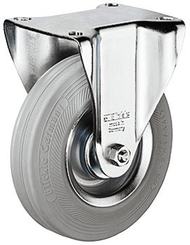 D80mm Castor Fixed without Brake Plastic Galvanised 670.02.520