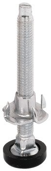 Plinth Adj Fit M8x45mm D23mm Galvanised Steel/Black
