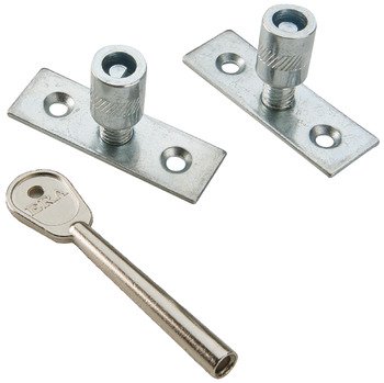 Sash Window Locks With Key Steel/Brs Sat 971.00.410