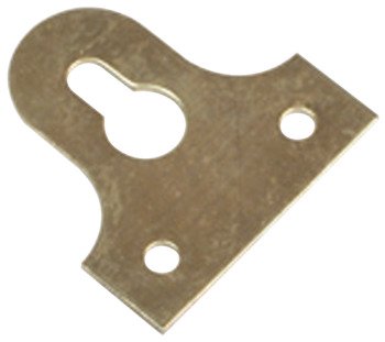 Mirror Plate 38x38mm Keyhole Steel Brass 291.06.511