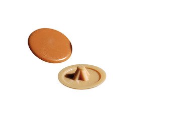 Cover Cap D12/1.7mm Phillips Plastic Light Brown 045.03.160