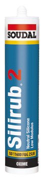 Soudal Silirub 2 Silicone 300ml Wht 003.50.027