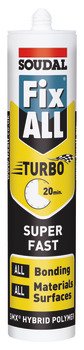 Soudal FixAll Turbo Sealant 290ml Wht 003.50.083