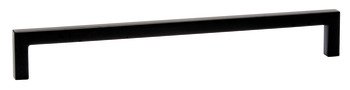 U Pull Handle Zinc Alloy Matte Black 28.5x128mm Fixing Centres 108.66.385