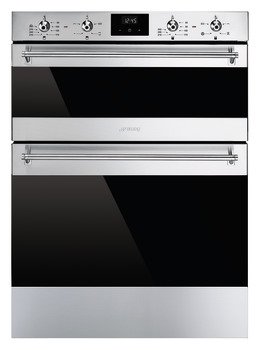 Smeg Cls DUSF6300X Ovn Dbl BU MF Black/ Stainless Steel 536.04.651